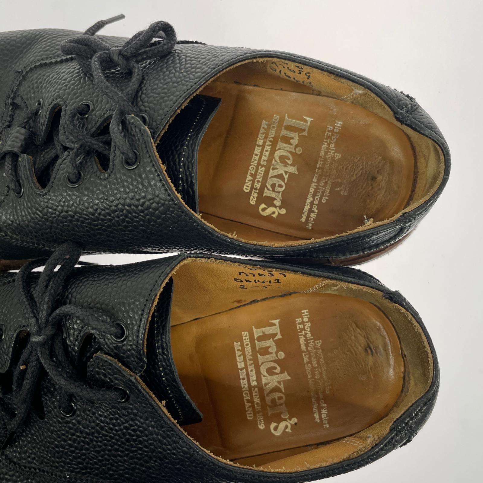 シューズ Tricker's GHILLIE SHOES 黒(8.5) ブラック