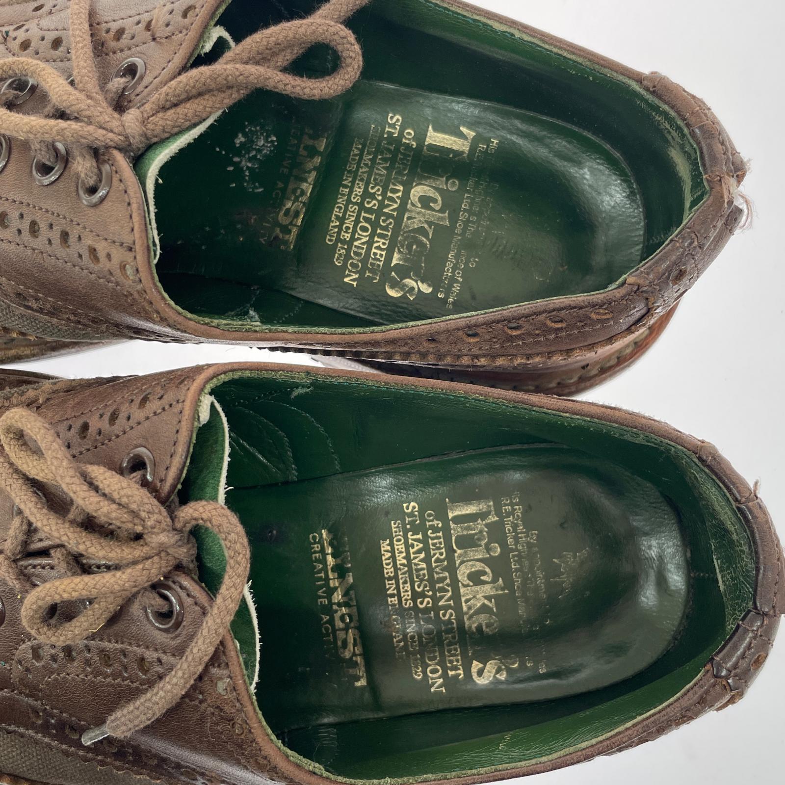 シューズ Tricker's ウイングチップ 茶(-) ブラウン