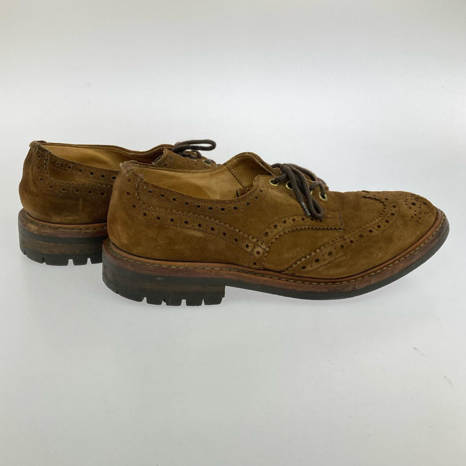 シューズ Tricker's ウイングチップ スエード茶(8J) ブラウン