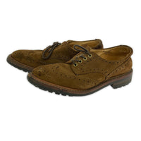 シューズ Tricker's ウイングチップ スエード茶(8J) ブラウン