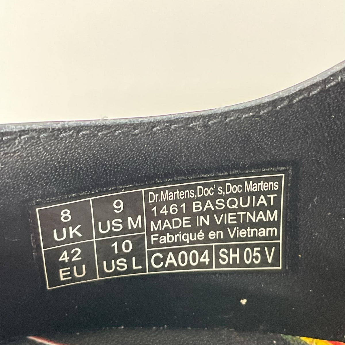 スニーカー Dr.Martens×BASQUIAT 60YEARS(US9) ブラック