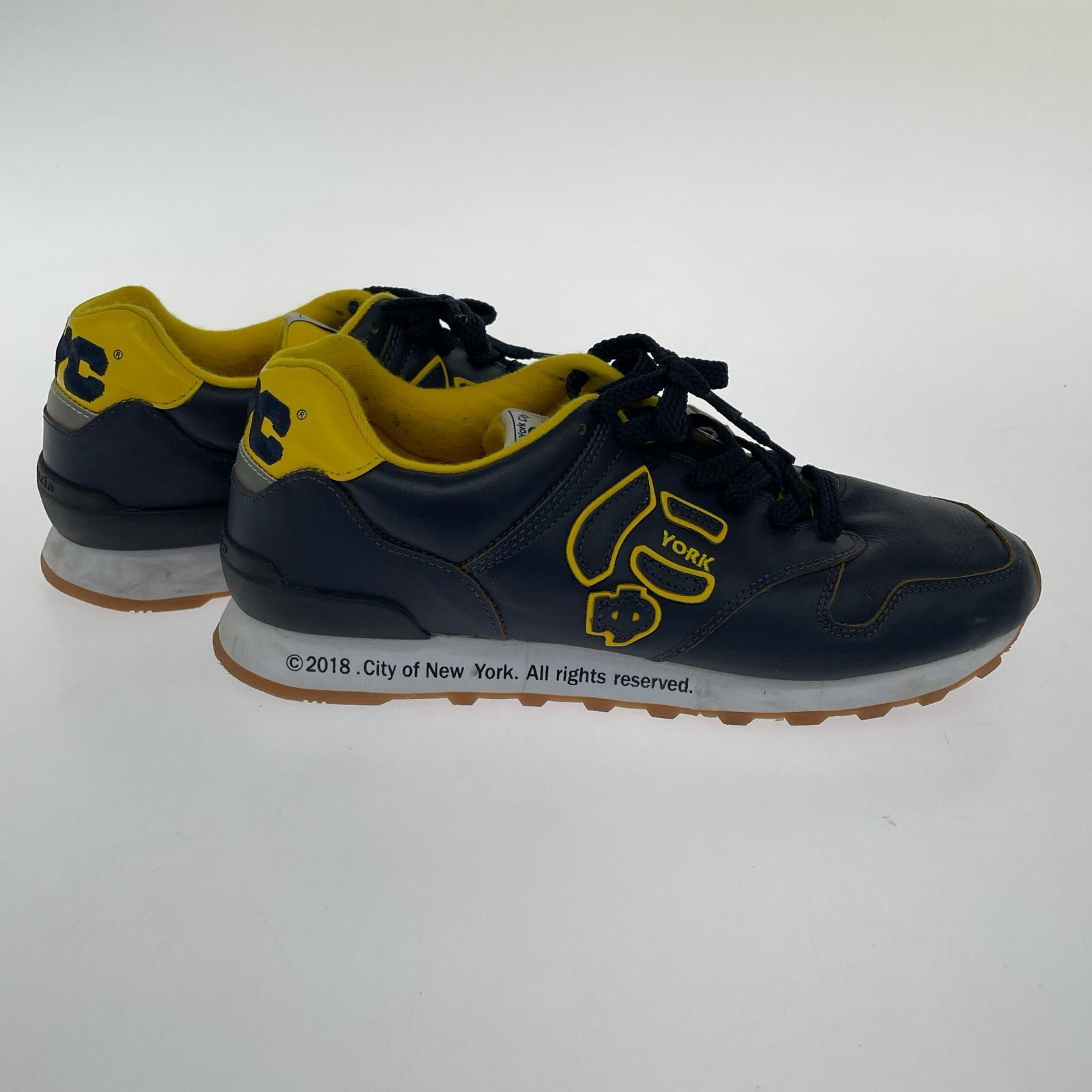 スニーカー SANGACIO にゅYORK NAVY/YELLOW(27.5cm) 27.5cm (US9 1/2 UK9 EU45) ネイビー