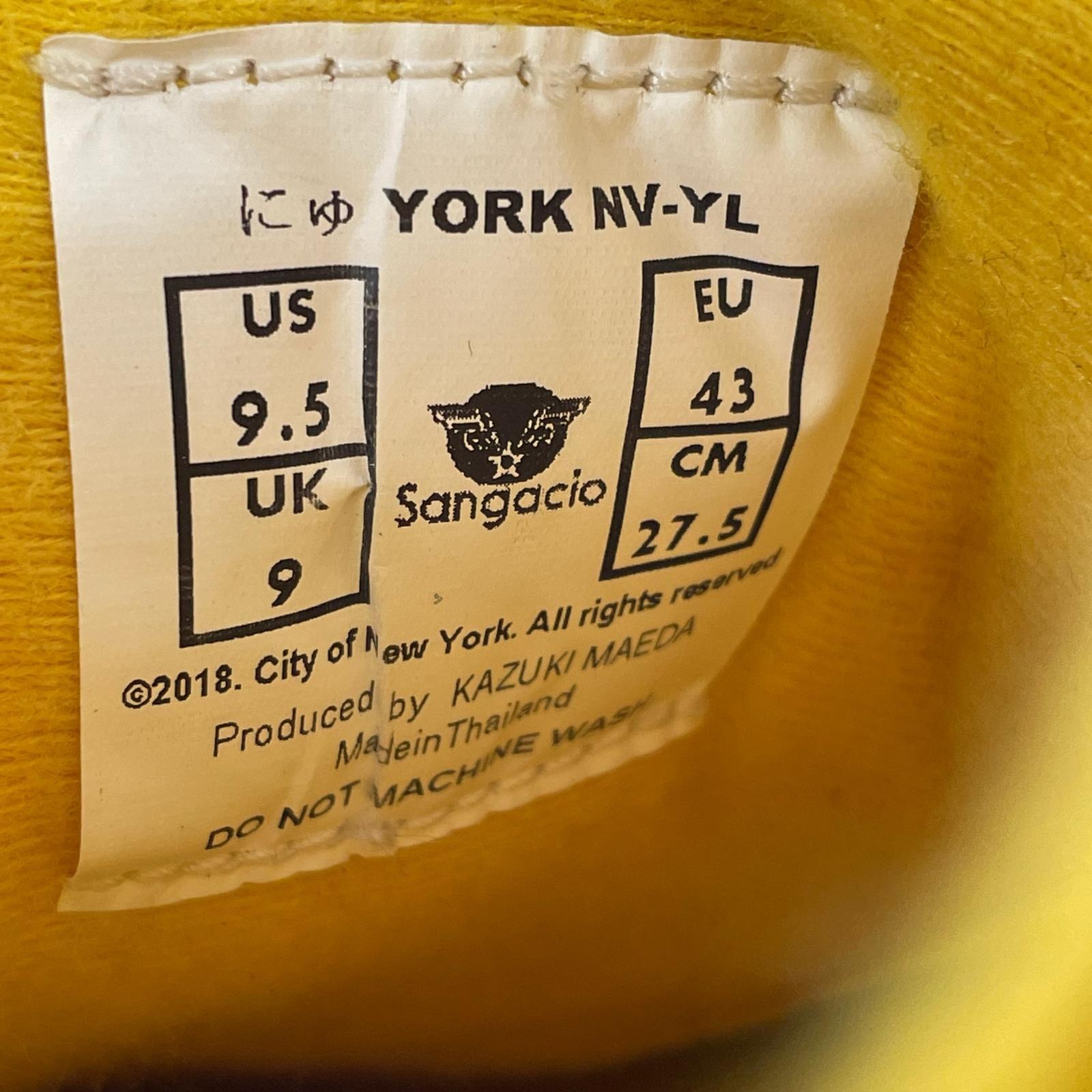 スニーカー SANGACIO にゅYORK NAVY/YELLOW(27.5cm) 27.5cm (US9 1/2 UK9 EU45) ネイビー