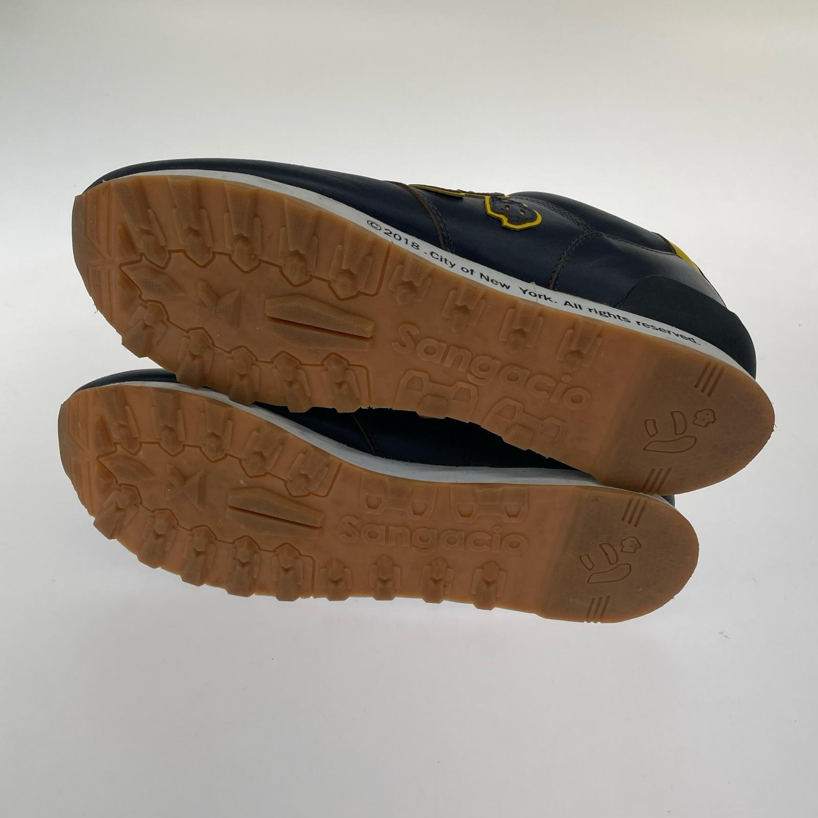 スニーカー SANGACIO にゅYORK NAVY/YELLOW(27.5cm) 27.5cm (US9 1/2 UK9 EU45) ネイビー