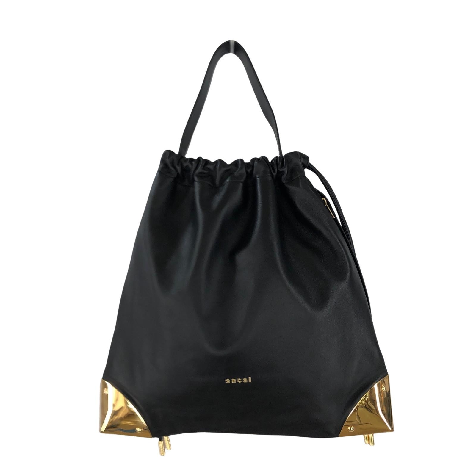 ハンドバッグ Sacai ハンドバッグ ブラック