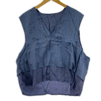 長袖シャツ URU VEST 24SCU04 紺 (2) 2 ネイビー