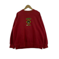 半袖Tシャツ OLD STUSSY 8099 熊 プリント スウェット (S) 赤 S レッド