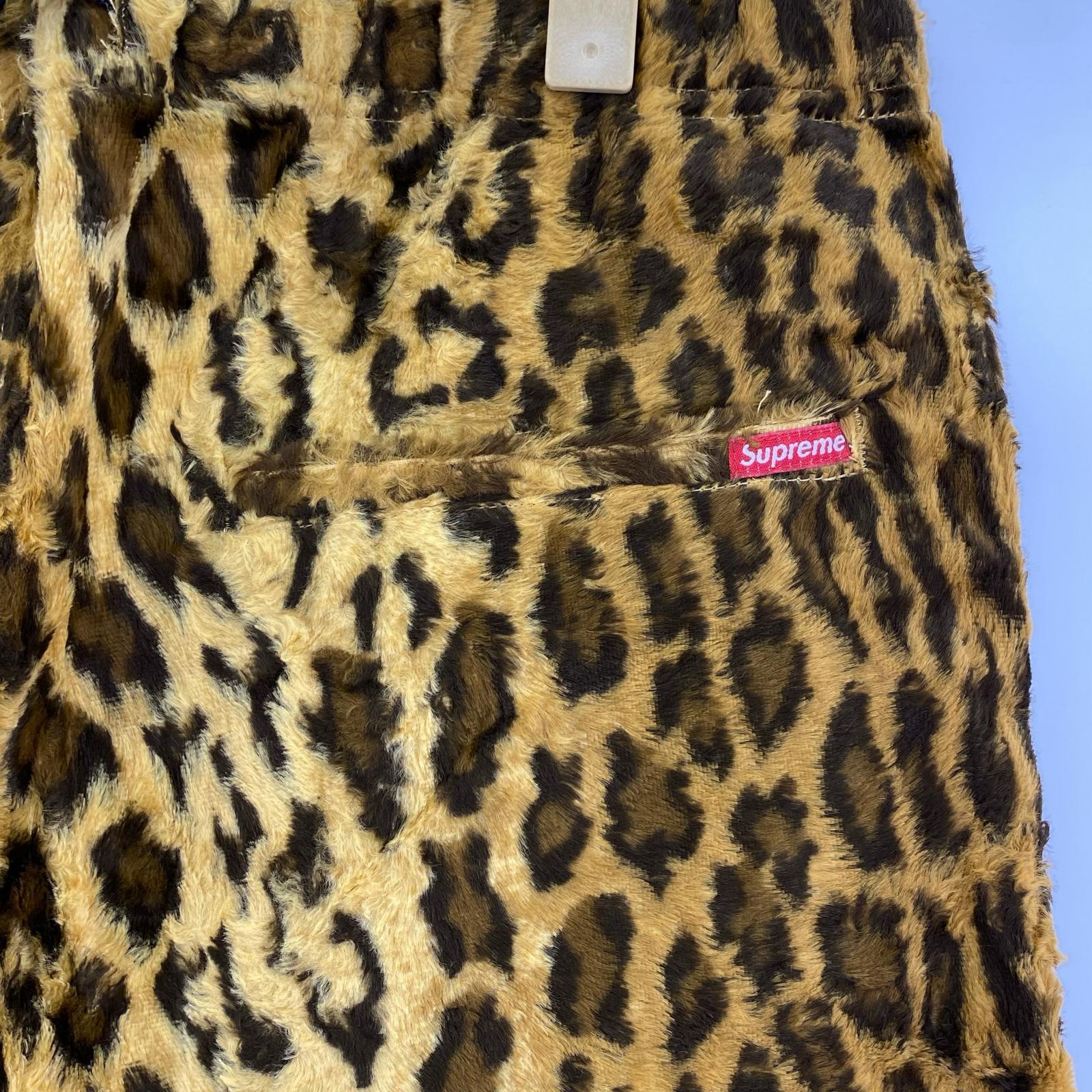 パンツ 14SS Fur Belted Short (30) フェイクファー レオパード ブラウン