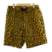 パンツ 14SS Fur Belted Short (30) フェイクファー レオパード ブラウン