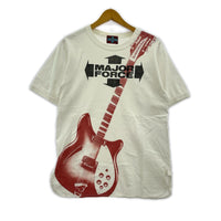 半袖Tシャツ 当時物 MAJOR FORCE ギタープリント Tシャツ ホワイト
