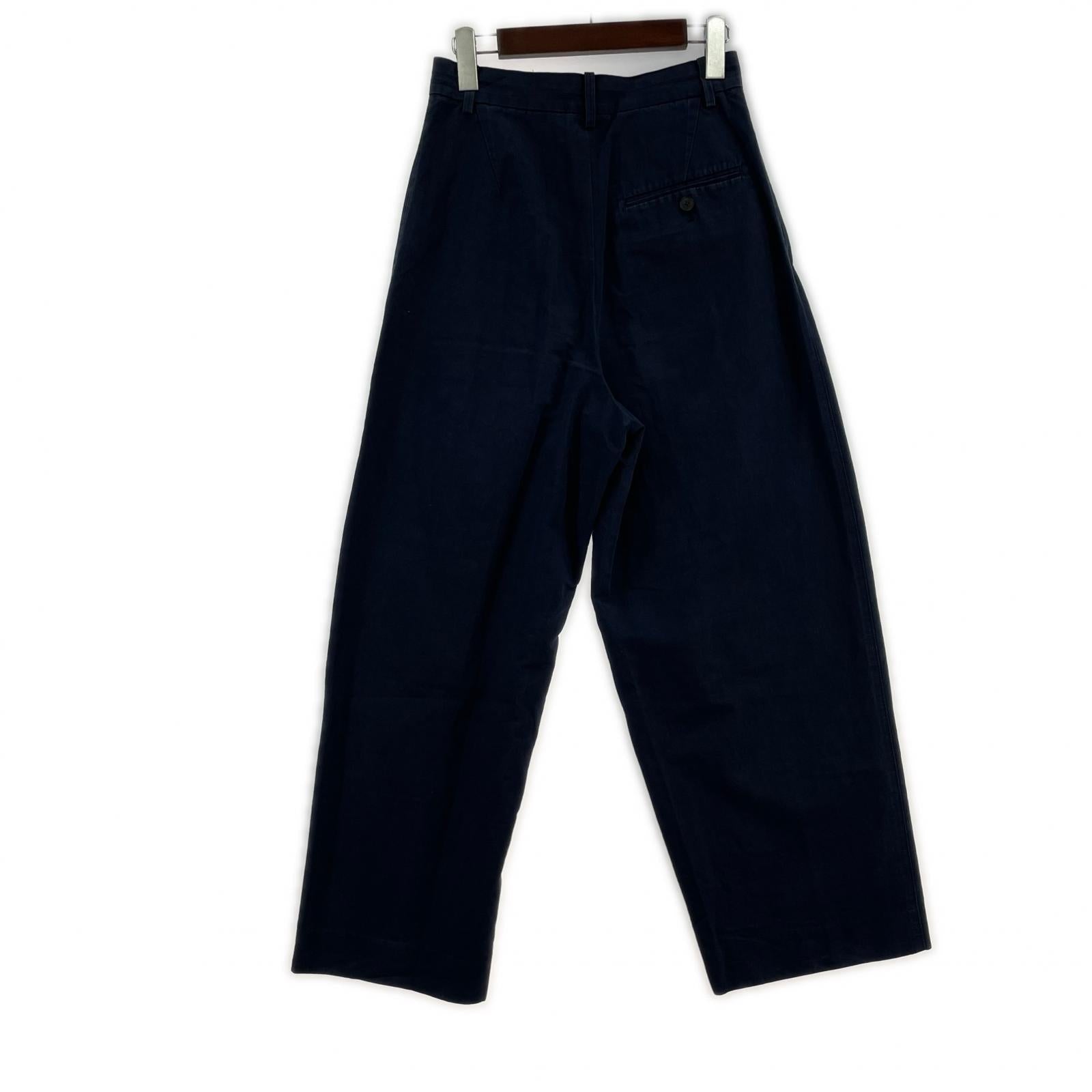 パンツ YLEVE ワイドタックパンツ NVY ネイビー