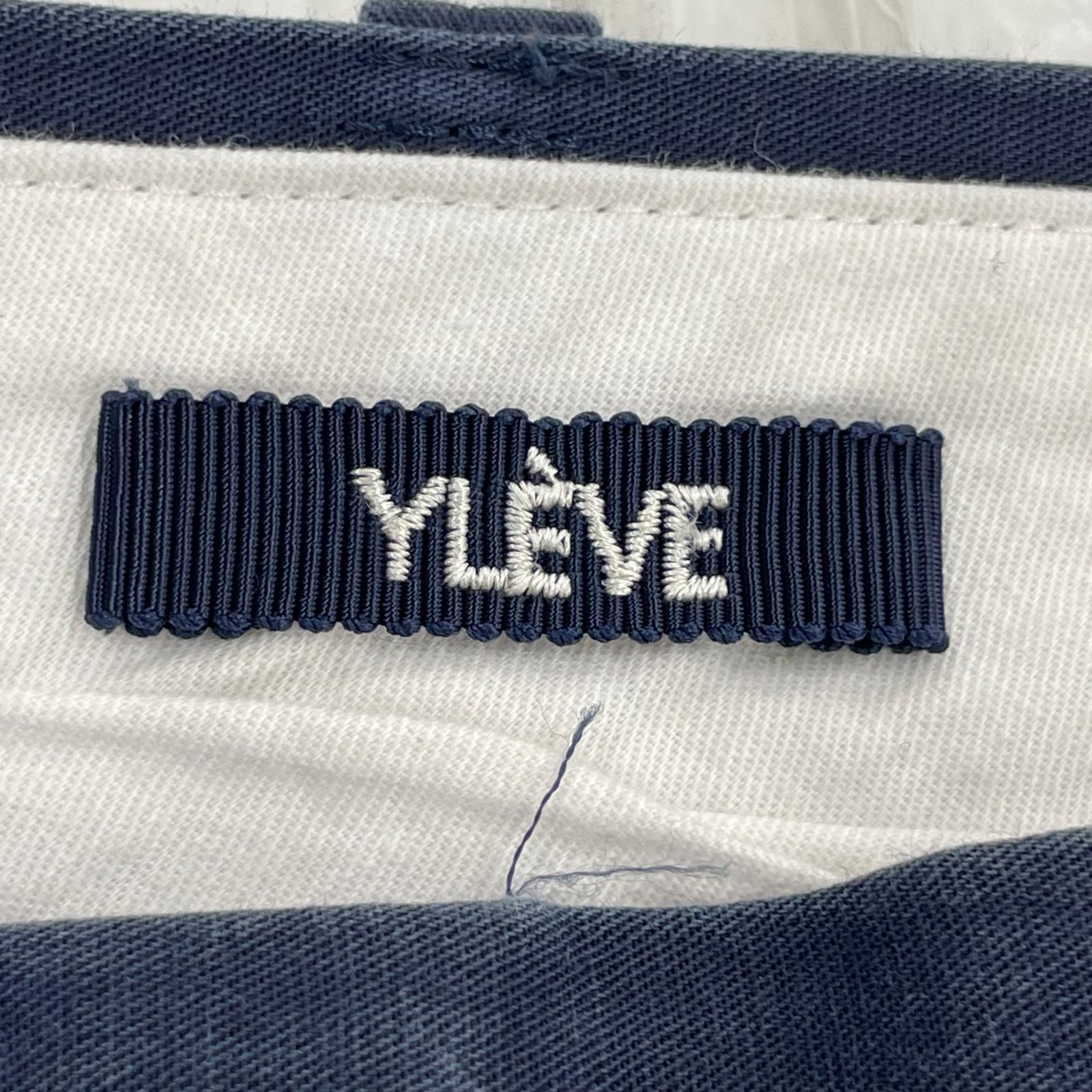 パンツ YLEVE ワイドタックパンツ NVY ネイビー