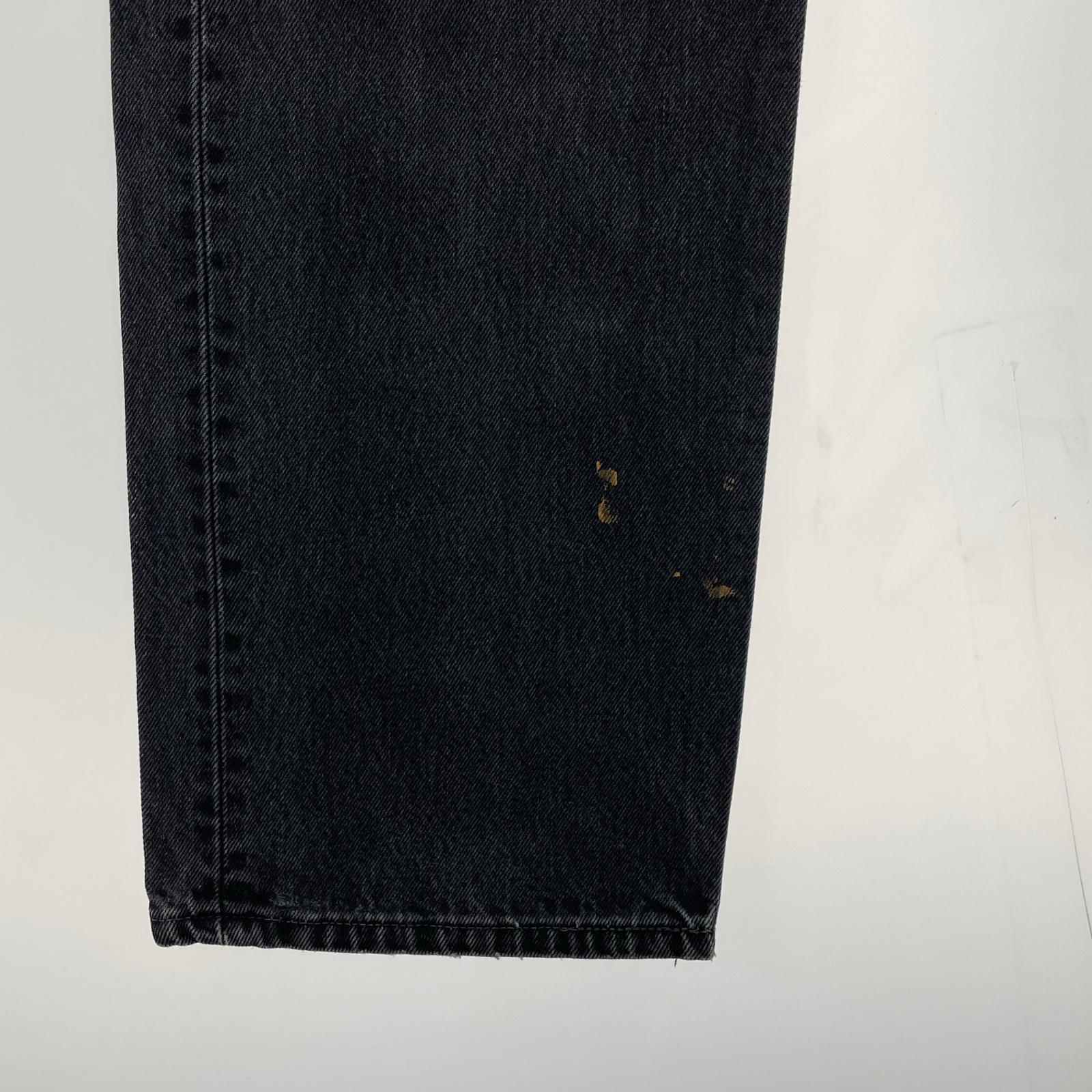 デニムパンツ 501 black denim pants USA 後染め 38 ブラック