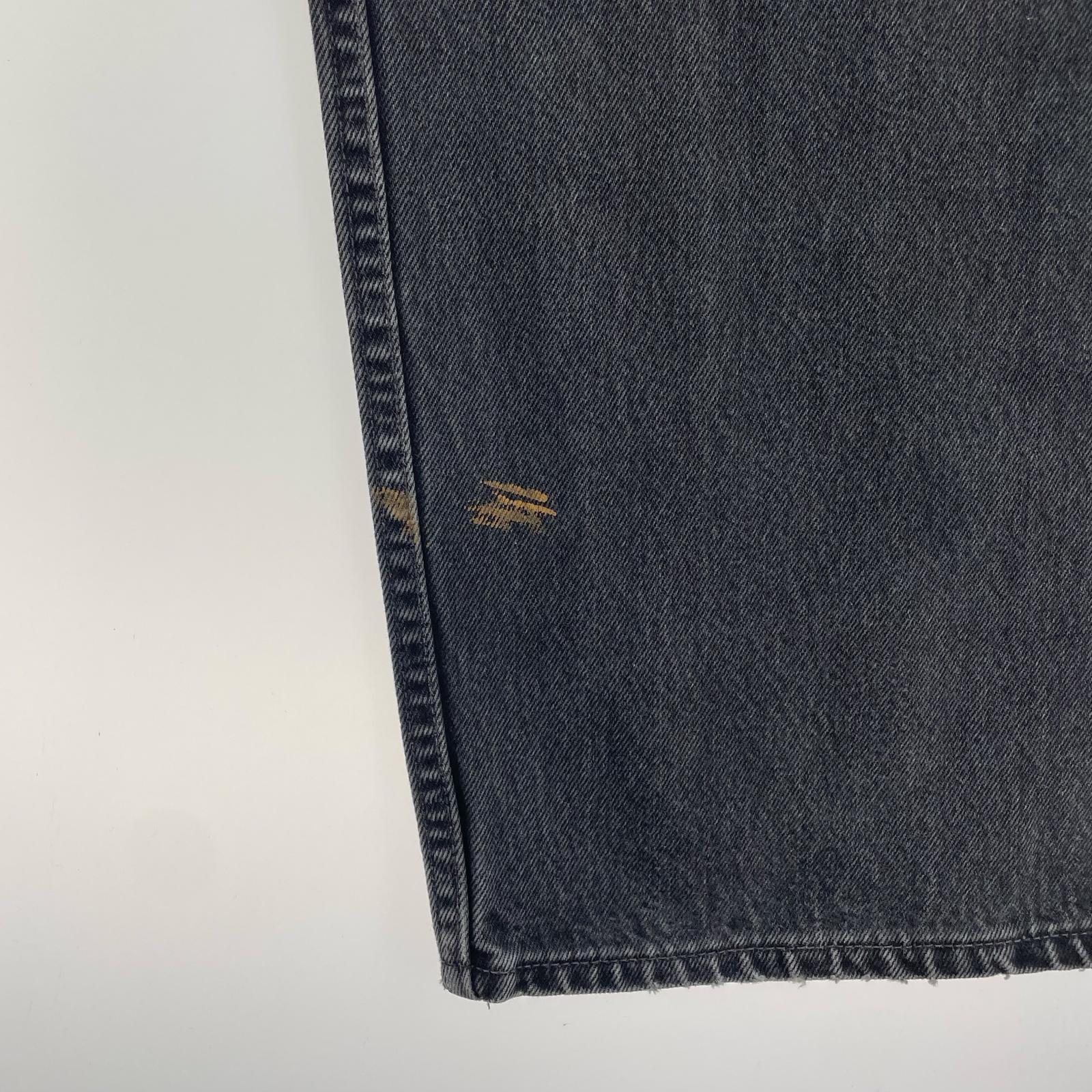 デニムパンツ 501 black denim pants USA 後染め 38 ブラック