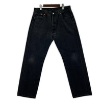 デニムパンツ 501 black denim pants USA 後染め 38 ブラック