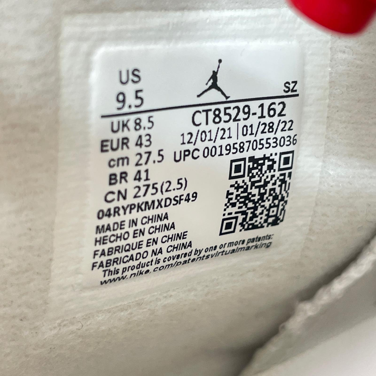 スニーカー AIR JORDAN 6 RETRO RED OREO (27.5) 27.5cm (US9 1/2 UK9 EU45) ホワイト