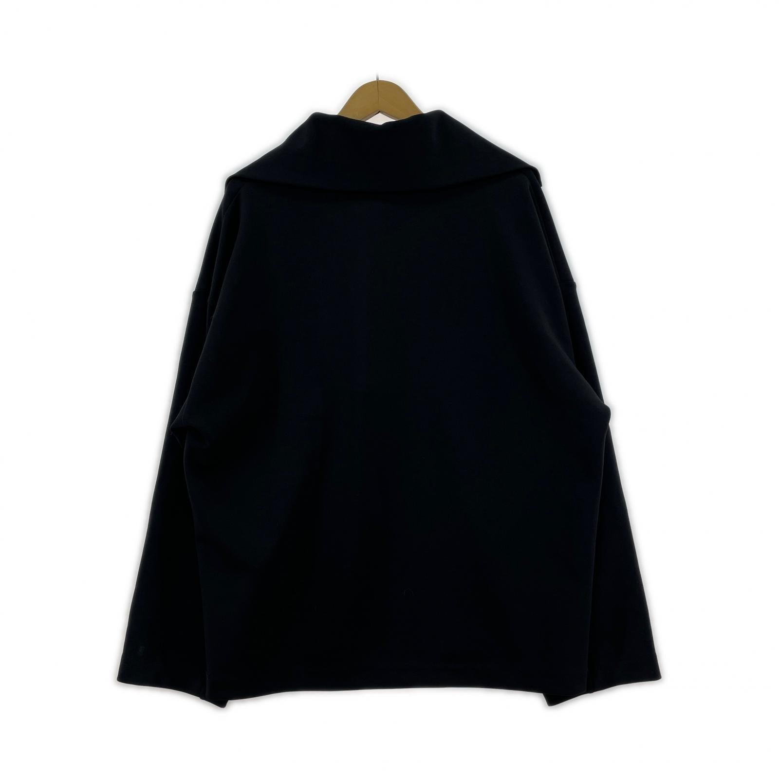 長袖Tシャツ Open Front Half ZIP Pullover 2 ブラック