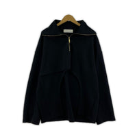 長袖Tシャツ Open Front Half ZIP Pullover 2 ブラック