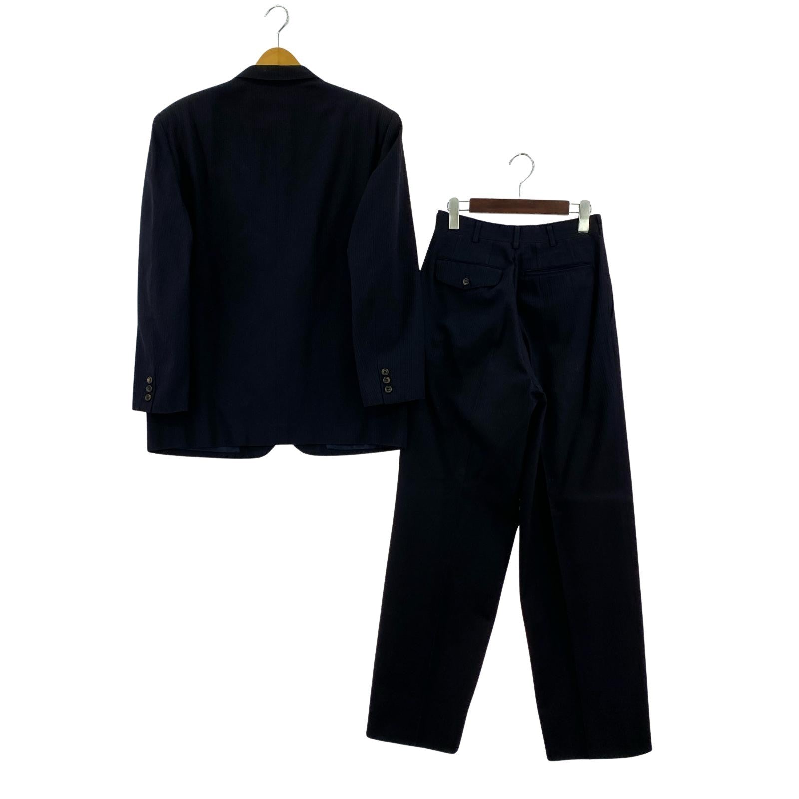 テーラードジャケット HOMME/HS-05011S/90s/ストライプ/紺 S ブラック
