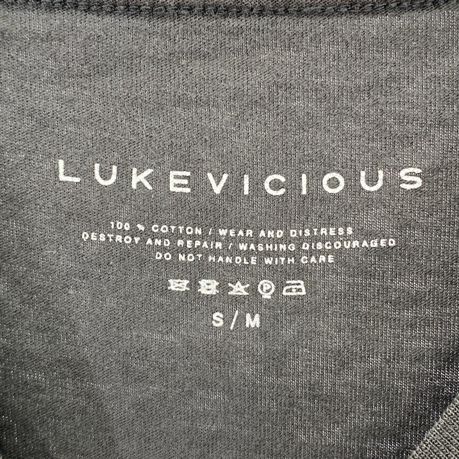 半袖Tシャツ LUKEVICIOUS DYSOPIA TEE BLK S/M M ブラック