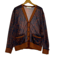 カーディガン TOGA VIRILIS Marble Jersey Cardigan TV21-J035 ブラウン (44) 44 ブラウン