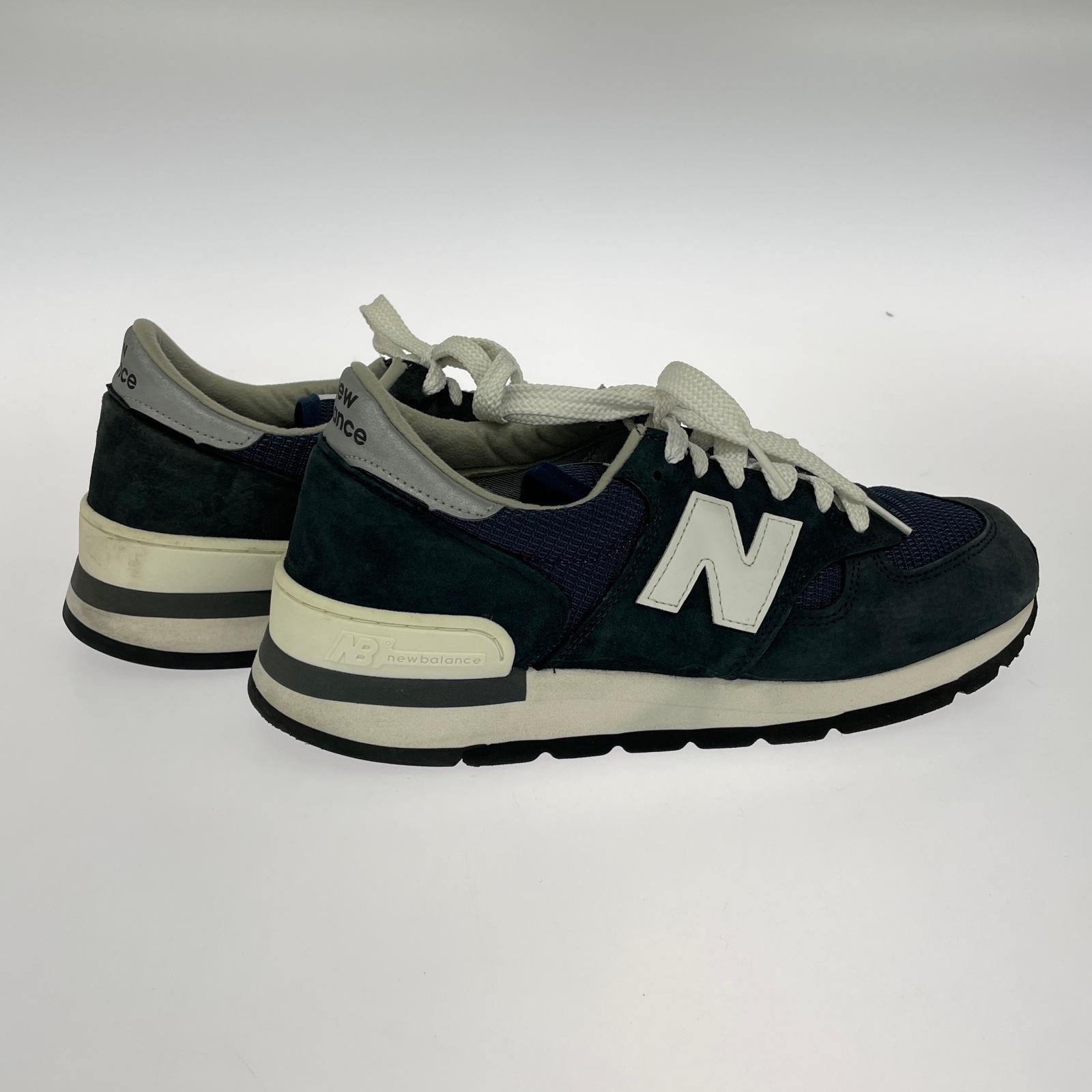 スニーカー 990V1 Navy ネイビー 27.0D M990NV1 27cm (US9 UK8 1/2 EU44) グレー