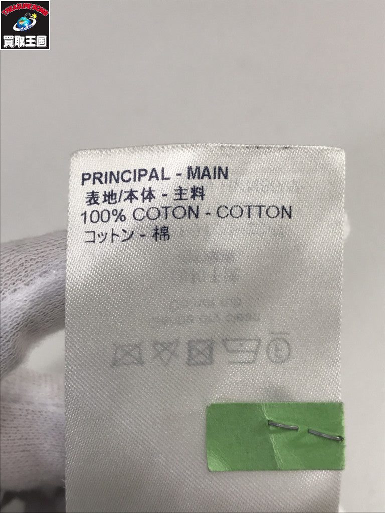 ジャガードTシャツ ダミエストライプ 黒 (S)