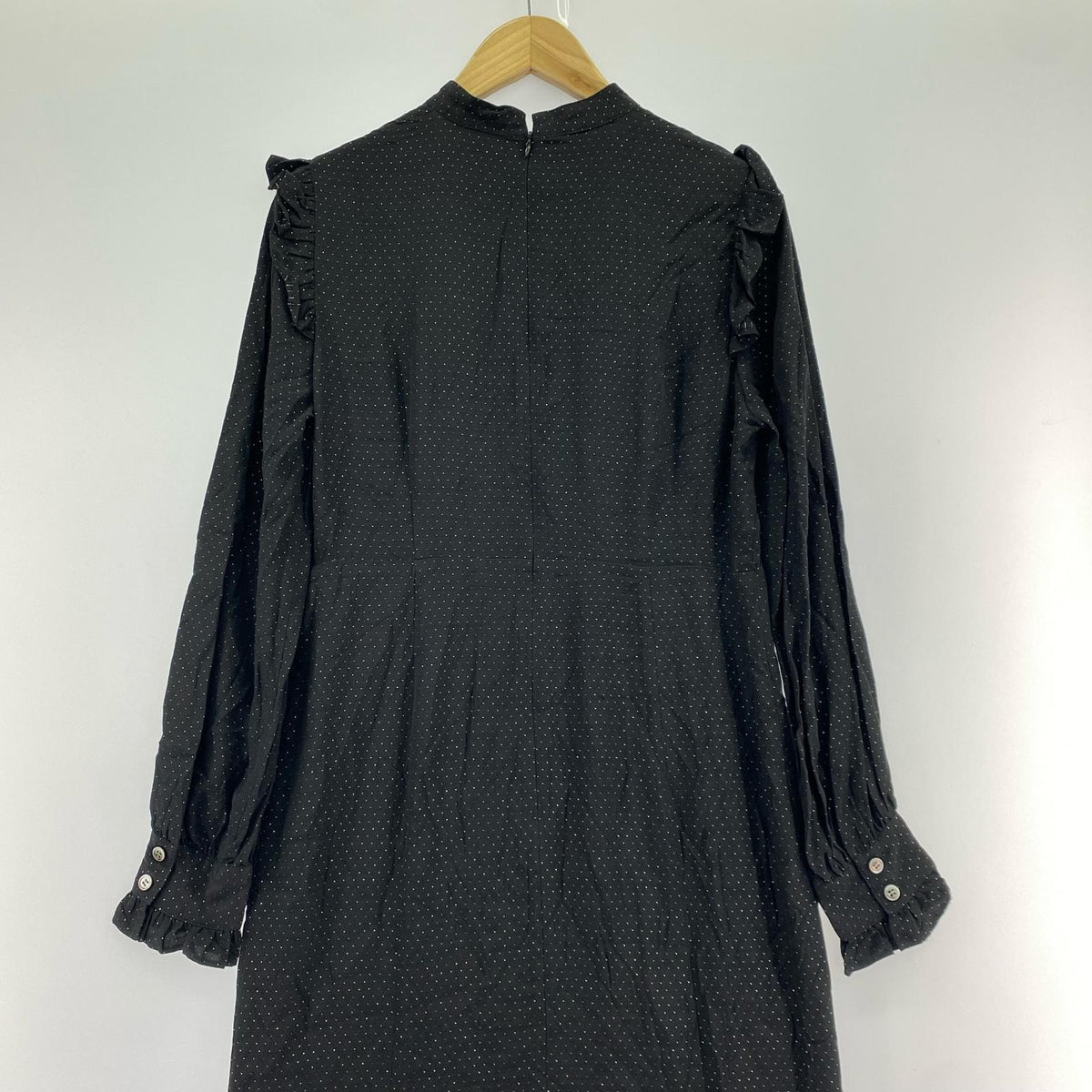 ワンピース LAME DOT FRILL ONE PIECE 黒