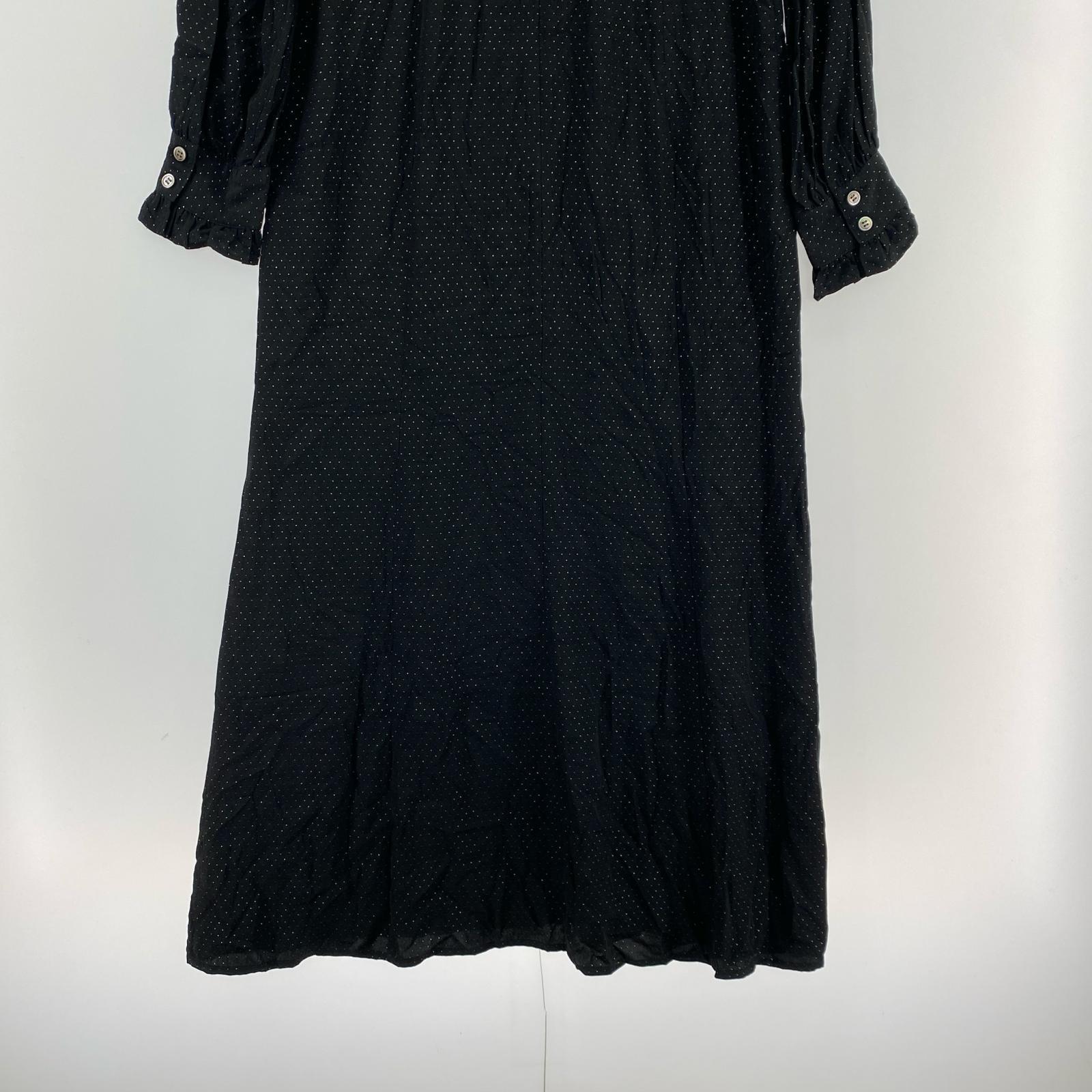 ワンピース LAME DOT FRILL ONE PIECE 黒