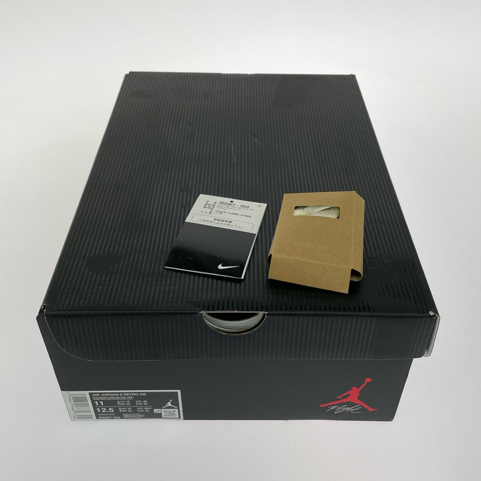 スニーカー Air Jordan 3 Retro Og 29cm (US11 UK10 1/2 EU48) ブラック