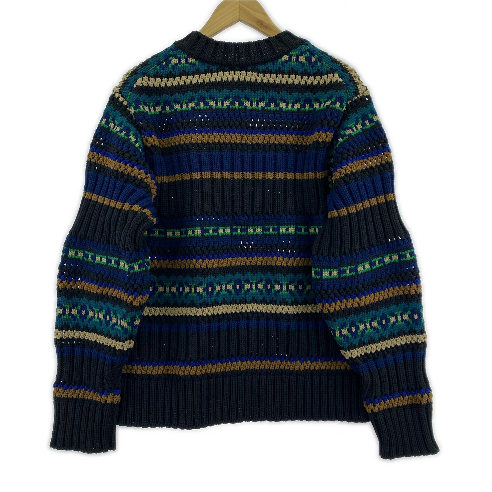 ニット Mesh Knit Pullover 1 1 ブラック