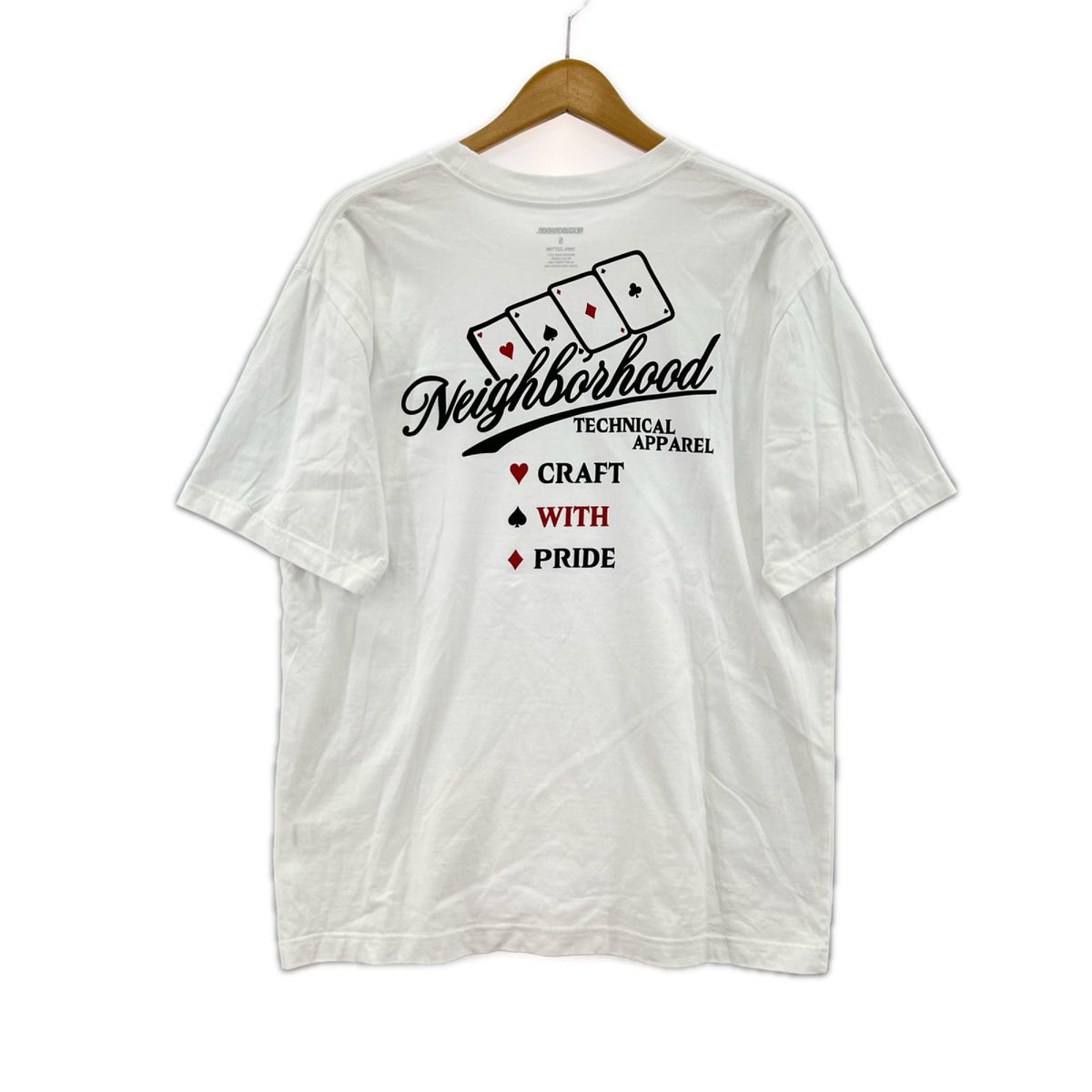 半袖Tシャツ N.H SS-8 TEE/白/S S ホワイト