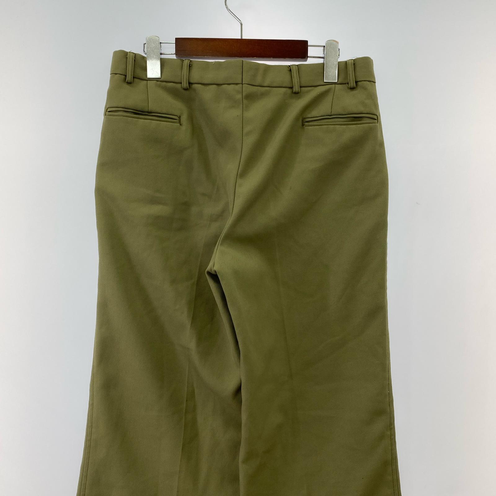 パンツ diolen made in europe ギャバスラックス (33) グリーン