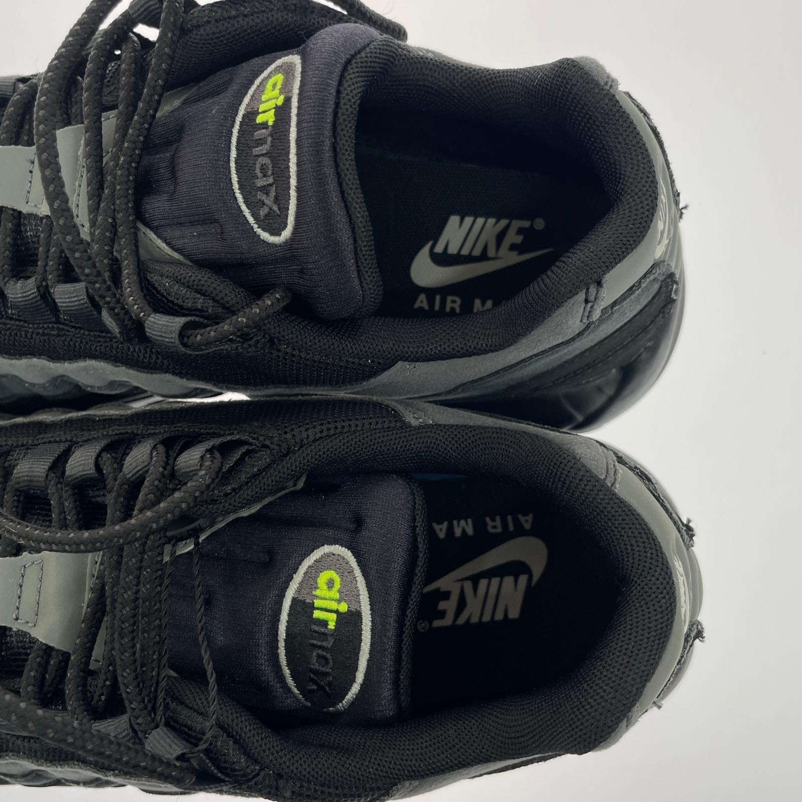スニーカー Air Max 95 Logo Black Grey Volt 26.5cm 26.5cm (US8 1/2 UK8 EU43)
