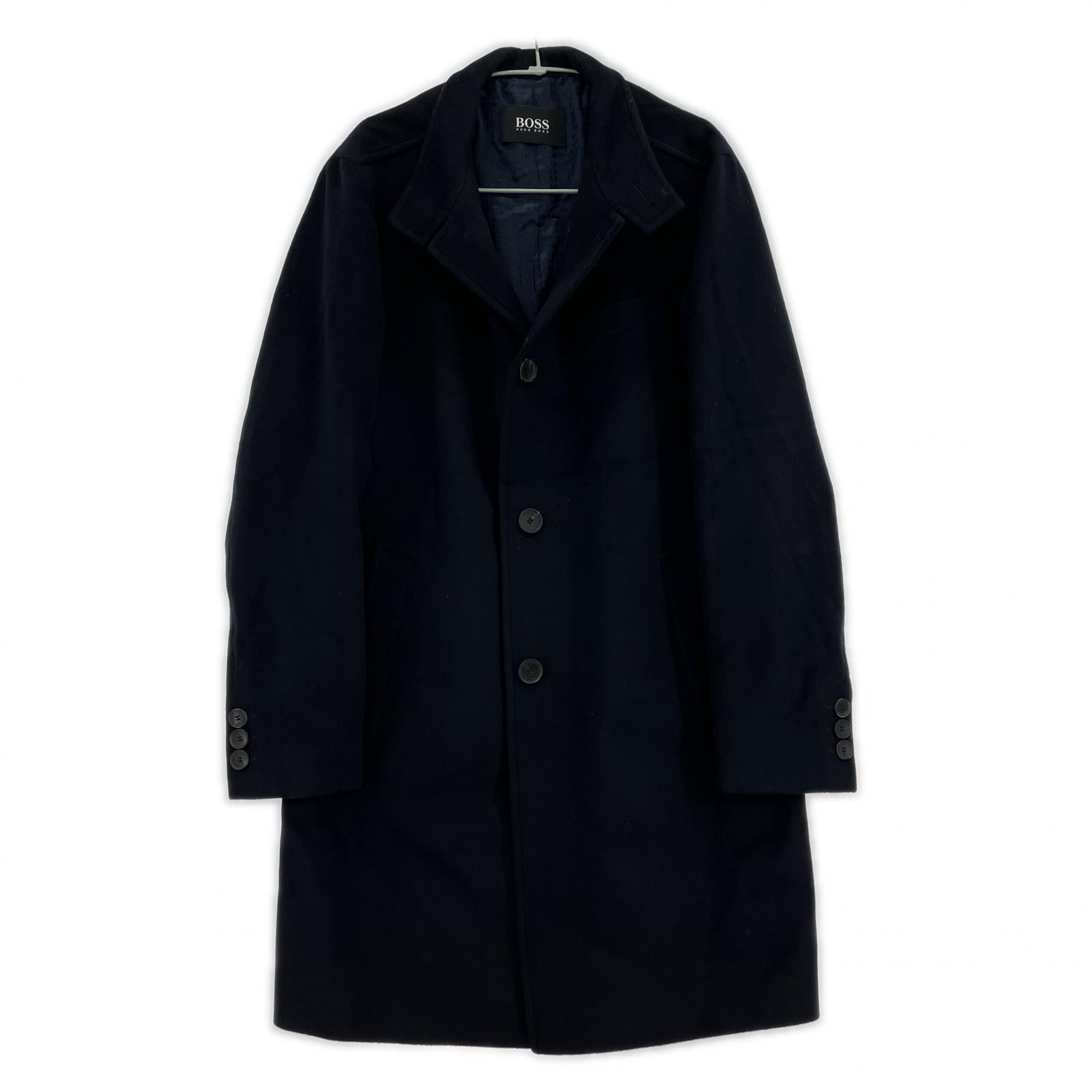 ジャケット カシミヤ ロングコート 紺 ネイビー