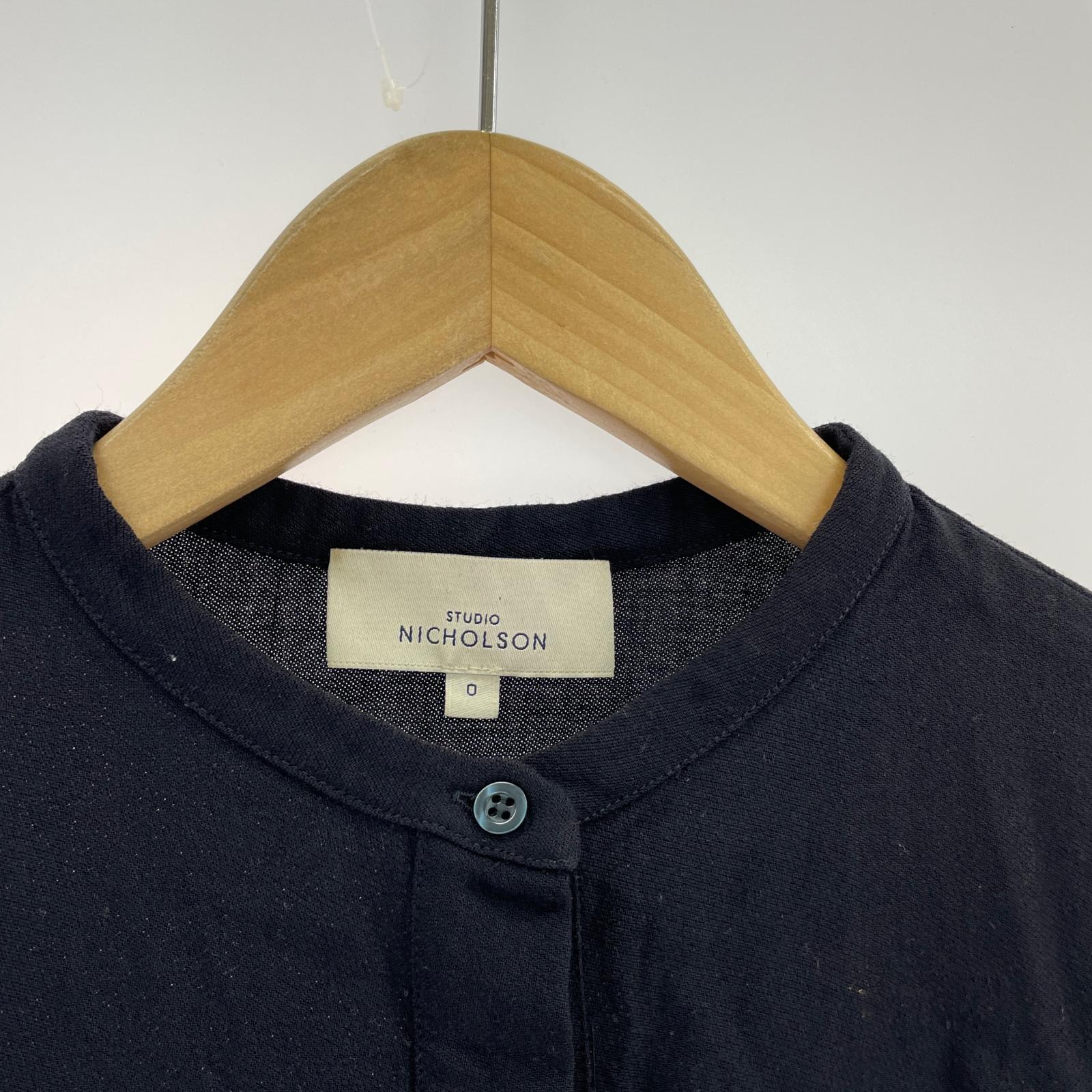 ワンピース STUDIO NICHOLSON 長袖ワンピース 0 ブラック