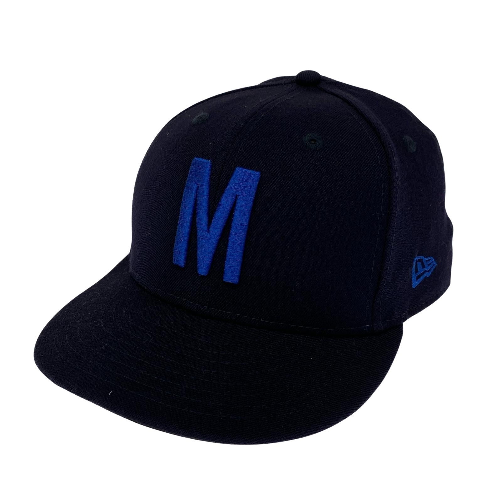 キャップ × RHC 「M」6パネルキャップ ネイビー
