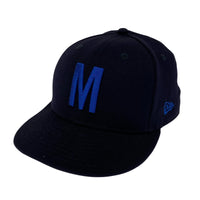キャップ × RHC 「M」6パネルキャップ ネイビー
