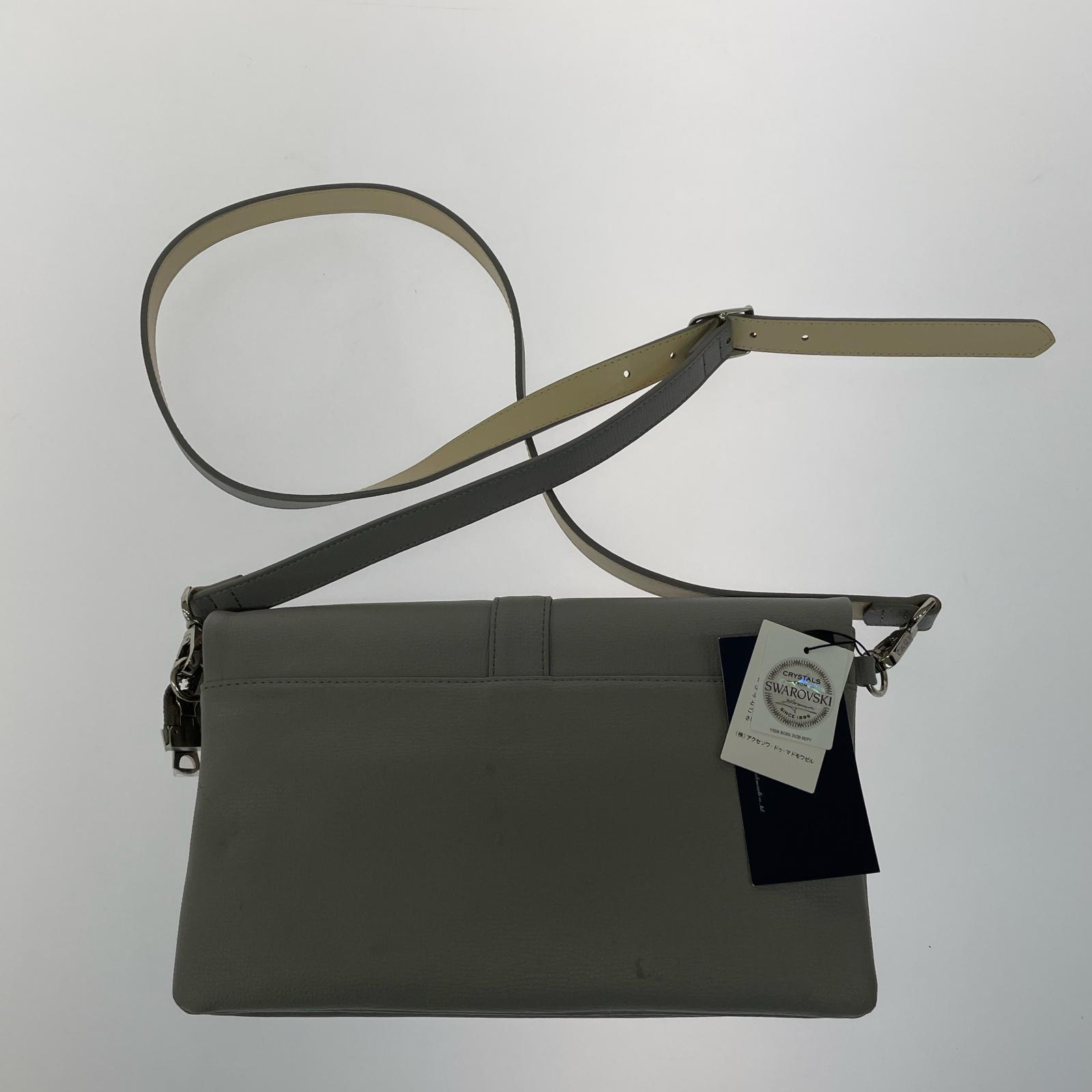 ショルダーバッグ SWAROVSKI グレーバック グレー