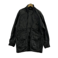 レザージャケット THE VALI COLLECTION レザーカーコート (M) 黒 M ブラック