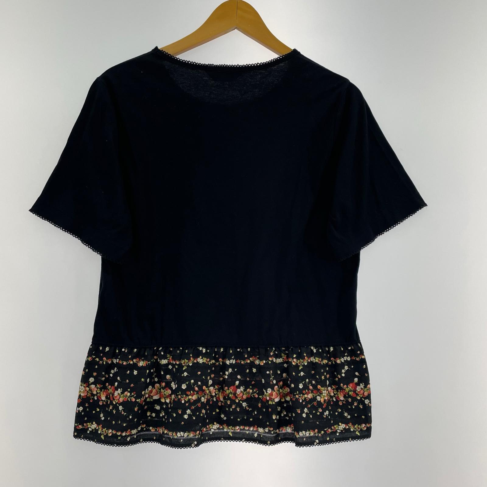 半袖Tシャツ イチゴ L ブラック