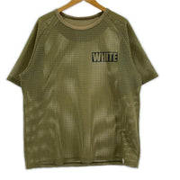 半袖Tシャツ メッシュデザインクルーネック カーキ(2) 2 カーキ