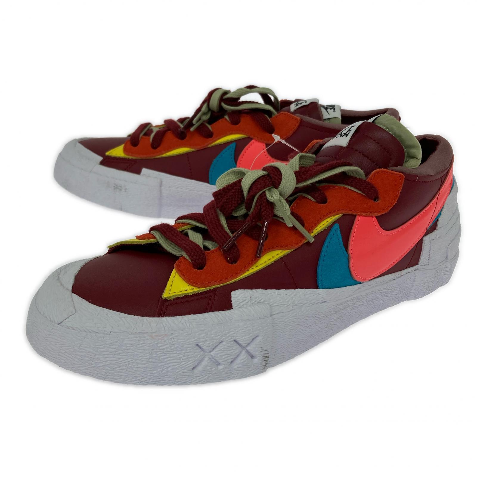 スニーカー ×NIKE ×KAWS BLAZER LOW (28.0cm) 28cm (US10 UK9 1/2 EU46) レッド