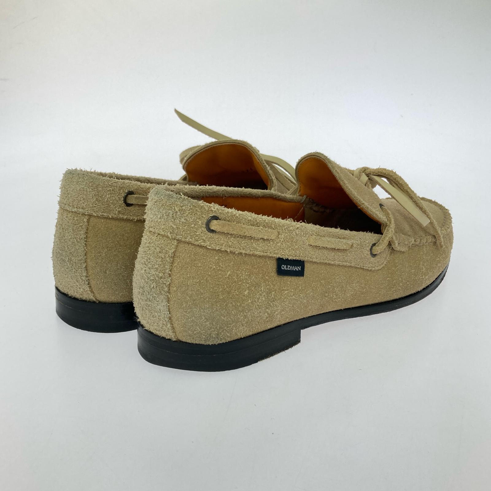 シューズ OLD MAN デッキシューズ スウェード 27.5cm (US9 1/2 UK9 EU45) ベージュ