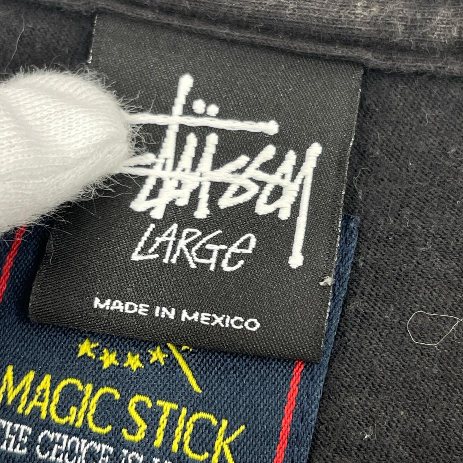 半袖Tシャツ STUSSY×MAGIC STICK 14SS 3周年記念 Tee 14SS-MSCLB-004 黒 (L) L ブラック