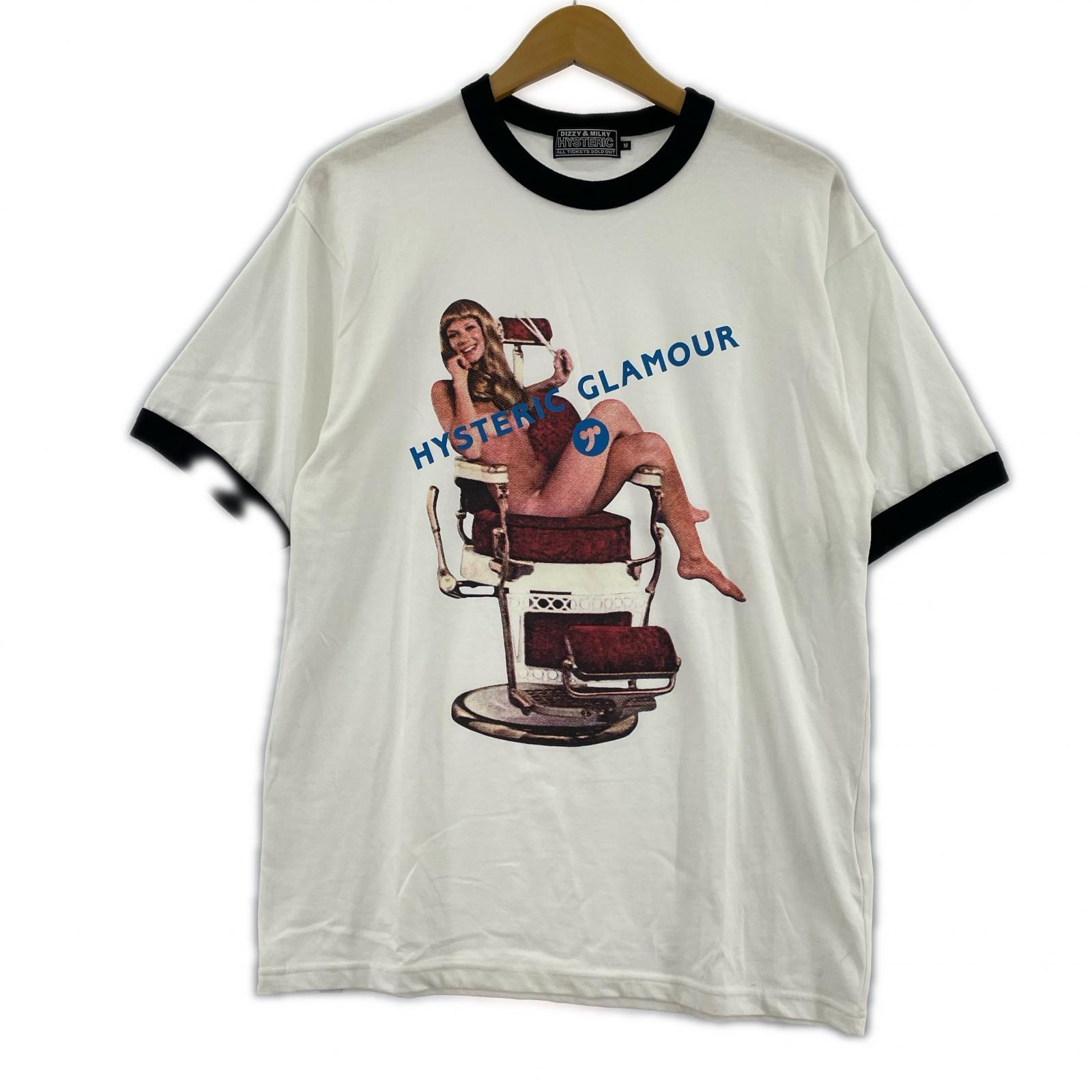 半袖Tシャツ リンガー ガールプリントT ホワイト M M ホワイト