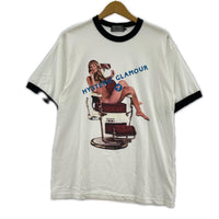 半袖Tシャツ リンガー ガールプリントT ホワイト M M ホワイト