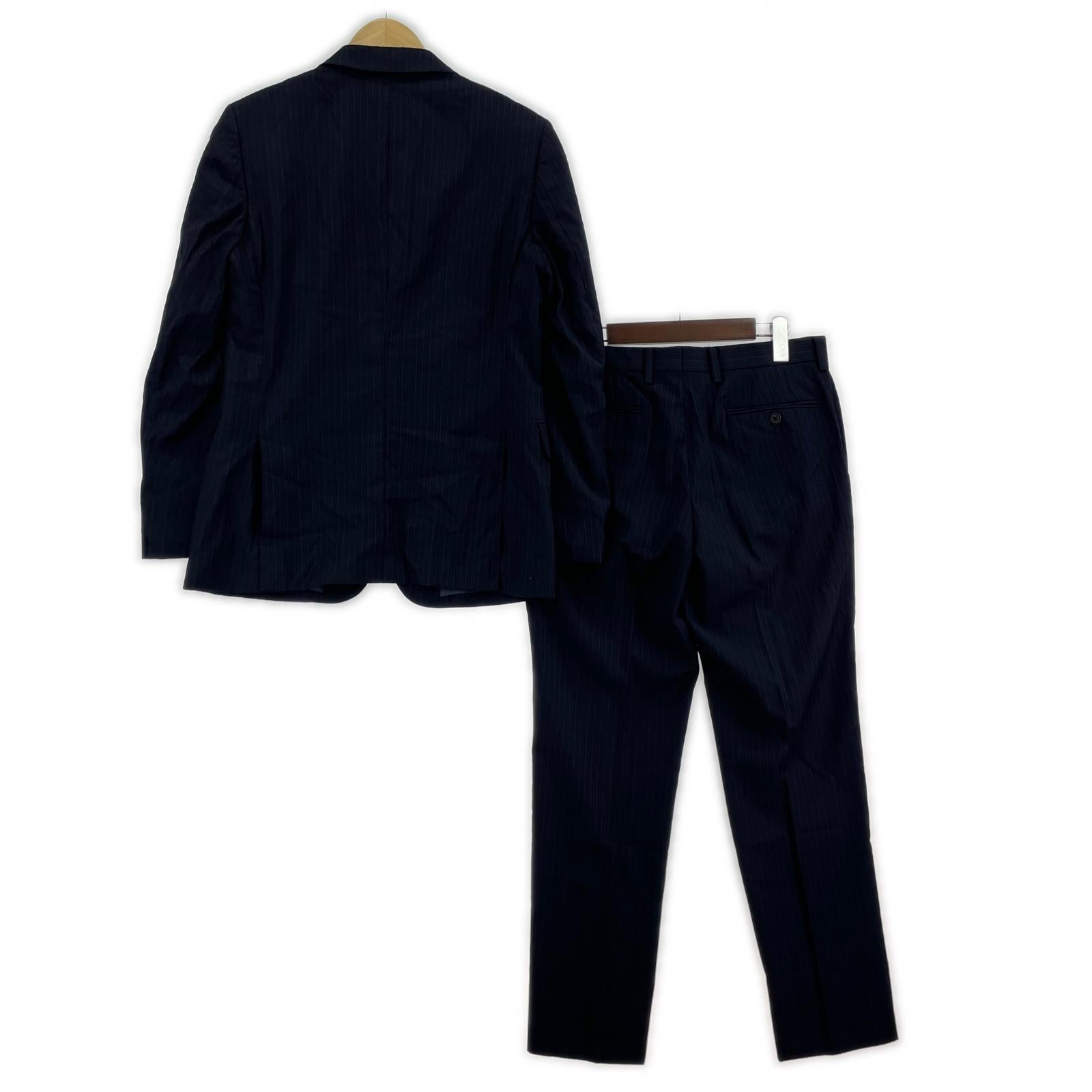 ジャケット Paul Smith Loro Piana生地 ストライプセットアップ M ネイビー M ネイビー