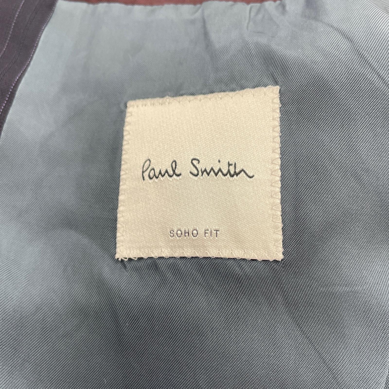 ジャケット Paul Smith Loro Piana生地 ストライプセットアップ M ネイビー M ネイビー