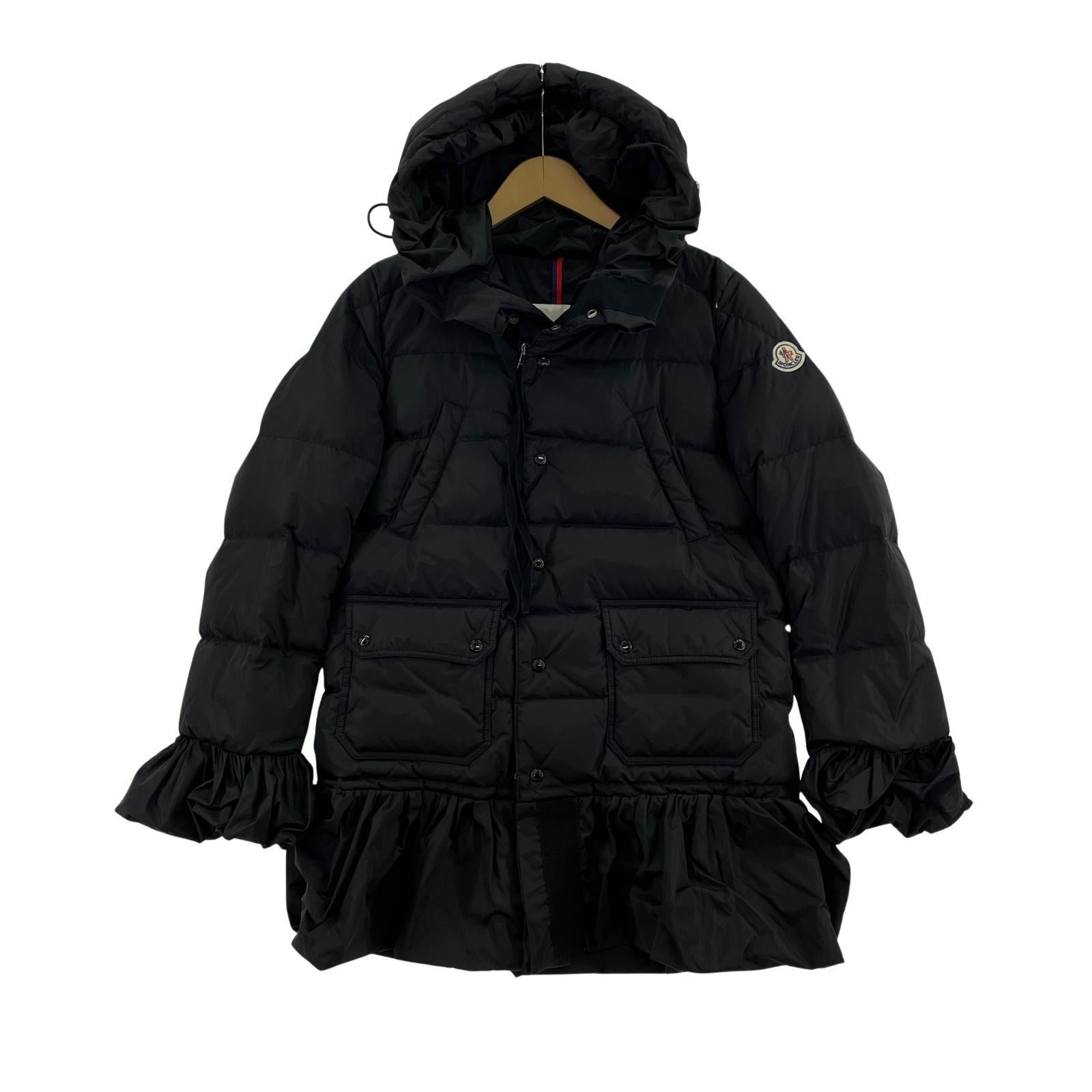ダウンジャケット 14AW SERRE GIUBBOTTO フリルダウン ブラック